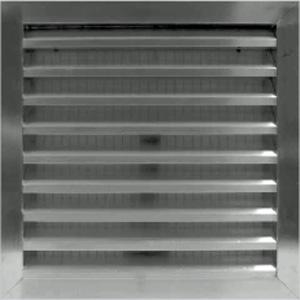 435W x 2000H Standard Weather Louvre 38mm -Ali Finish-