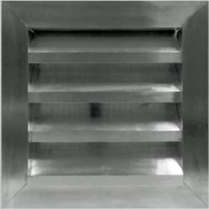 825W x 450H Standard Weather Louvre 75mm -Ali Finish-