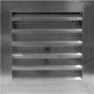 1075W x 2000H Standard Weather Louvre 50mm -Ali Finish-