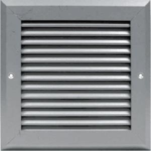 500W x 200H Non Vision Grille -Aluminium Finish-