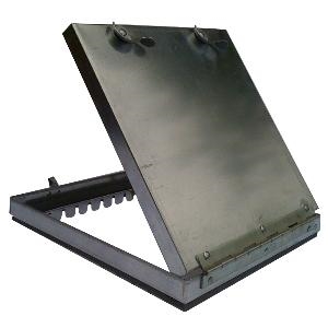 950mm W x 200mm H x 25mm Hinged Access Door 304 SS