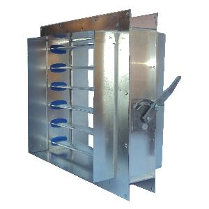 100mm W x 450mm H Type B -Spigot- Quadrant Aluminium VCD